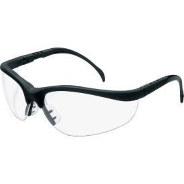 Mcr Safety MCR Safety® Klondike® KD110AF Safety Glasses KD1, MatteBlack Frame, Clear Anti-Fog Lens KD110AF